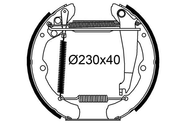 Valeo 554934 Bremsbackensatz