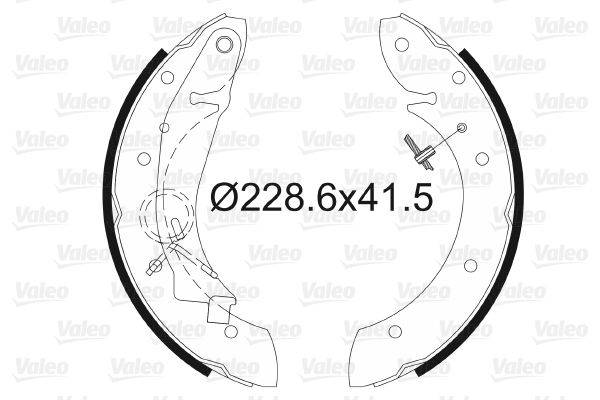 Valeo 562634 Bremsbackensatz
