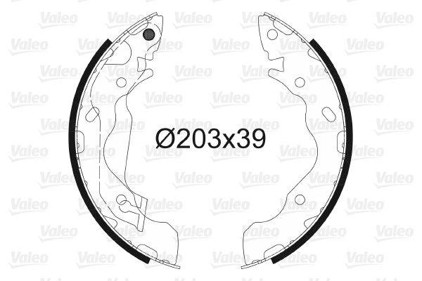 Valeo 564034 Bremsbackensatz