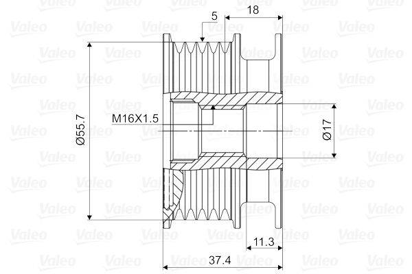 Valeo 588034 Generatorfreilauf