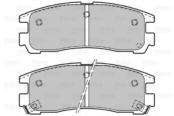 Valeo 598834 Bremsbelagsatz, Scheibenbremse