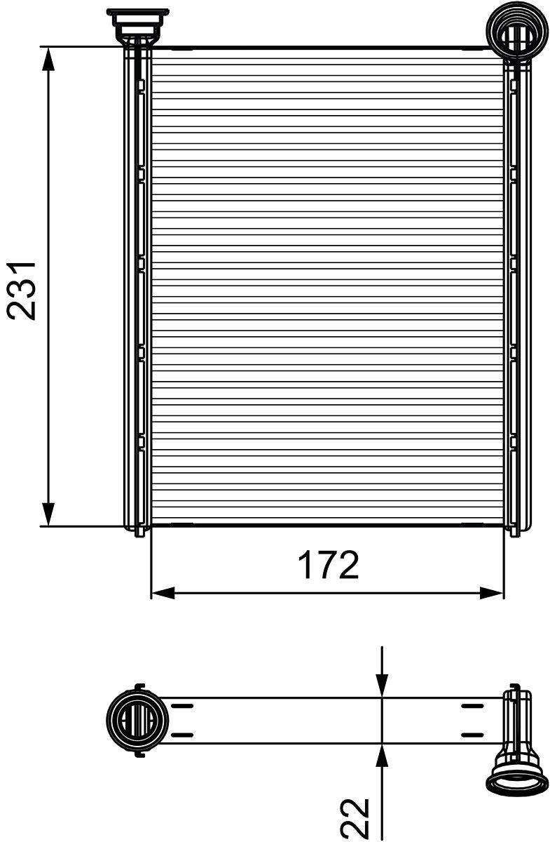 Valeo 811534 Wärmetauscher, Innenraumheizung