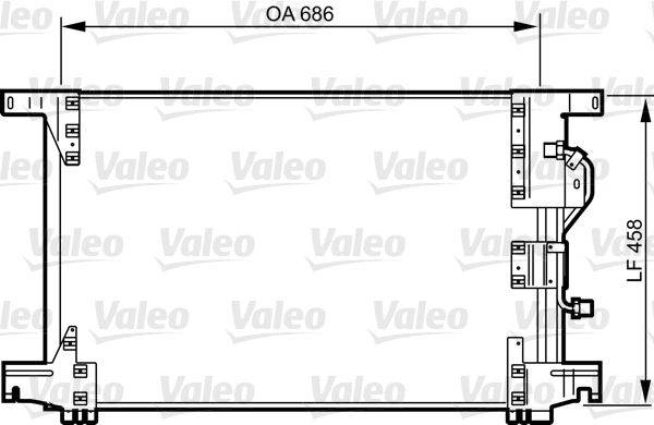 Valeo 818034 Kondensator, Klimaanlage