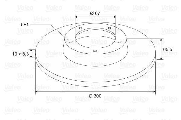 Valeo 197035 Bremsscheibe