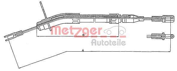 Metzger 10.935 Seilzug, Feststellbremse