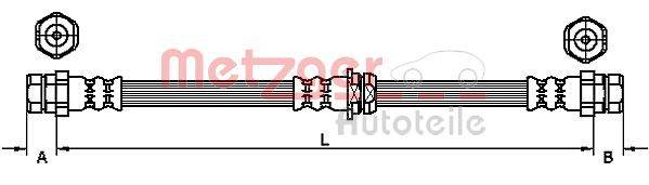 Metzger 4110435 Bremsschlauch
