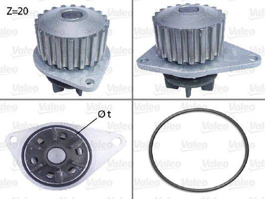 Valeo 506035 Wasserpumpe, Motorkühlung