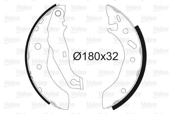 Valeo 562635 Bremsbackensatz