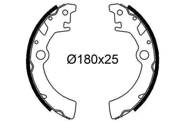 Valeo 564335 Bremsbackensatz