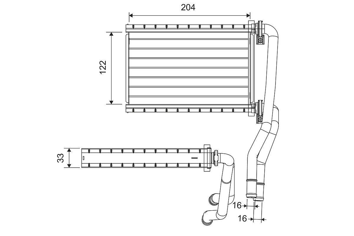 Valeo 811535 Wärmetauscher, Innenraumheizung