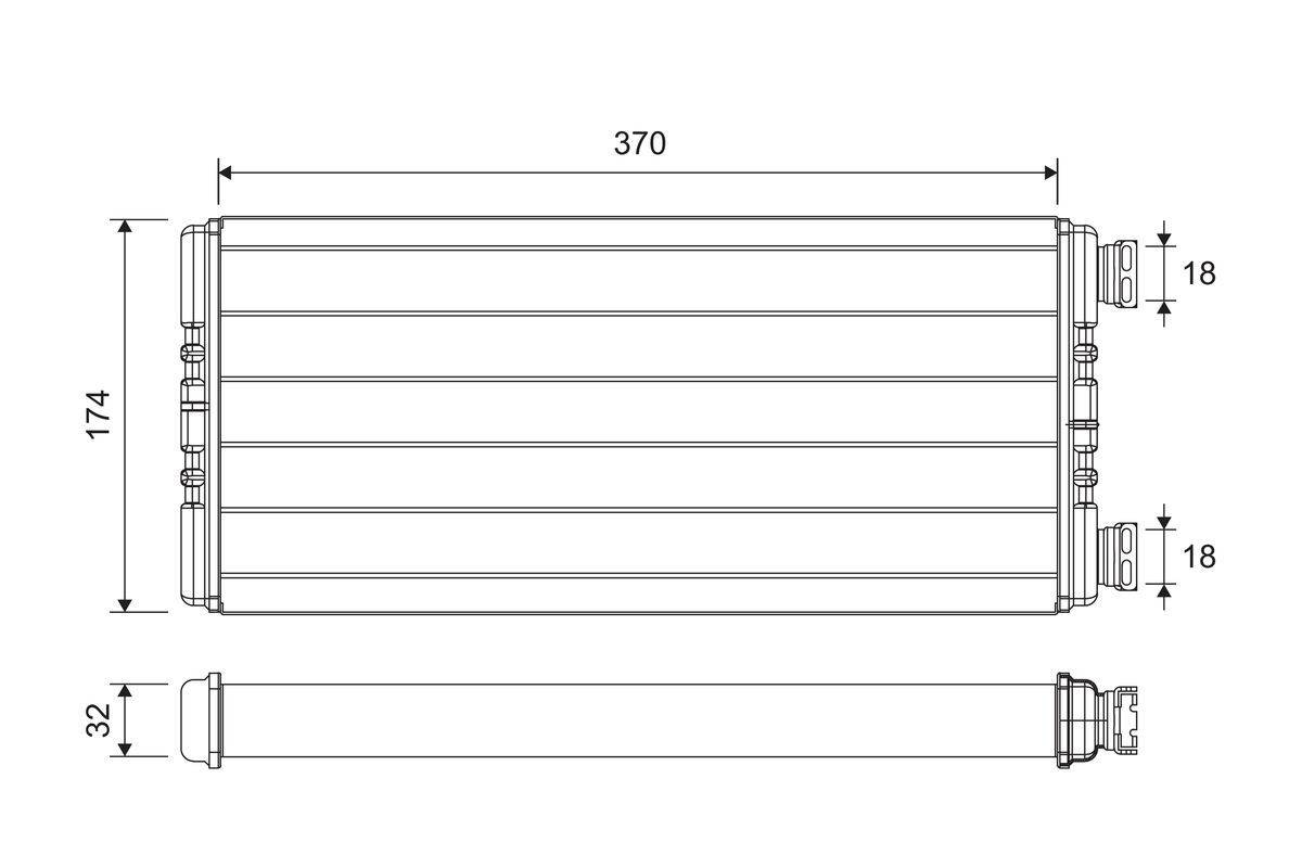 Valeo 811635 Wärmetauscher, Innenraumheizung