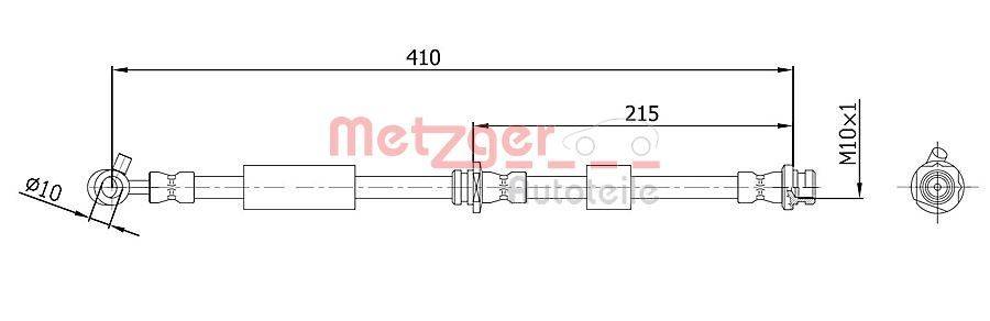 Metzger 4112536 Bremsschlauch