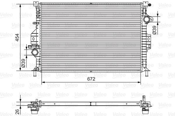 Valeo 701536 Kühler, Motorkühlung