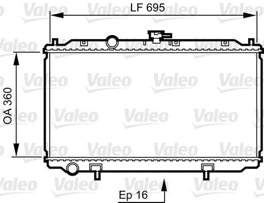 Valeo 734736 Kühler, Motorkühlung