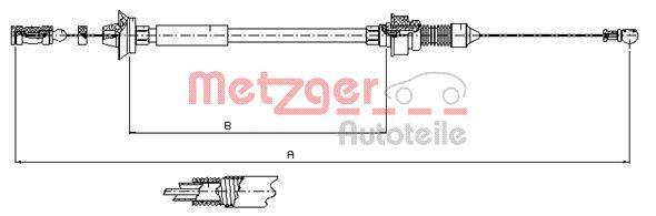 Metzger 1173.7 Gaszug