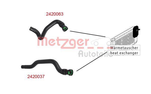 Metzger 2420037 Kühlerschlauch