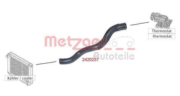 Metzger 2420237 Kühlerschlauch