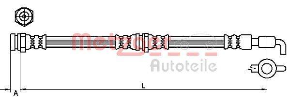 Metzger 4111037 Bremsschlauch