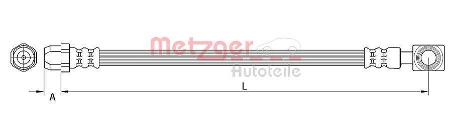 Metzger 4111437 Bremsschlauch