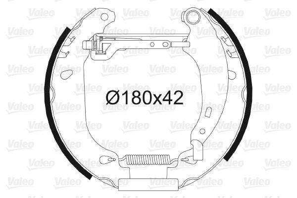 Valeo 554637 Bremsbackensatz