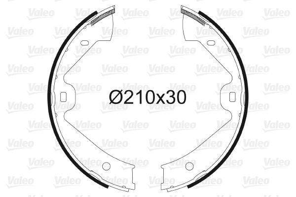 Valeo 564137 Bremsbackensatz, Feststellbremse