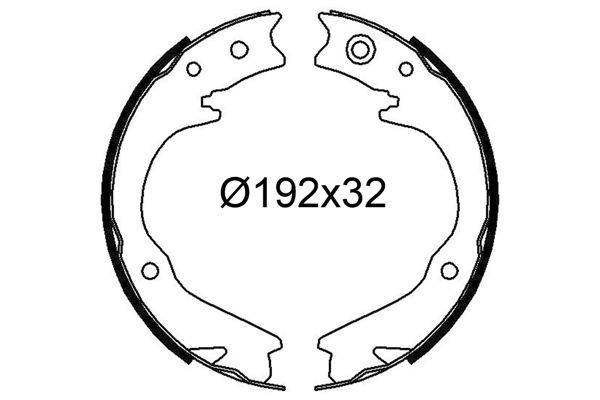 Valeo 564337 Bremsbackensatz