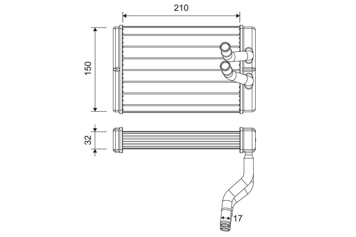 Valeo 811637 Wärmetauscher, Innenraumheizung