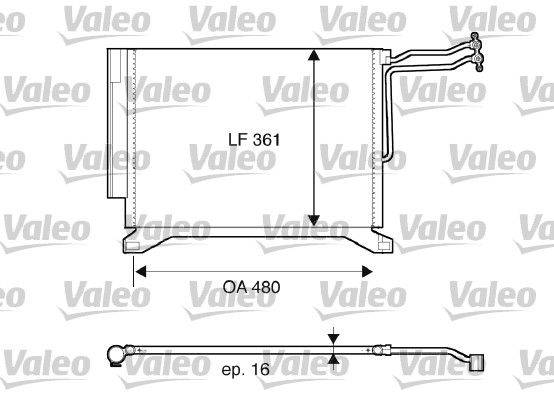 Valeo 817837 Kondensator, Klimaanlage