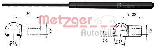 Metzger 2110338 Gasfeder, Koffer-/Laderaum