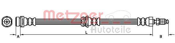 Metzger 4110038 Bremsschlauch
