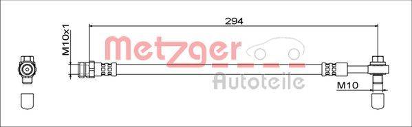 Metzger 4111538 Bremsschlauch