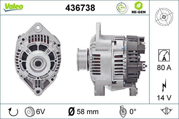 Valeo 436738 Generator