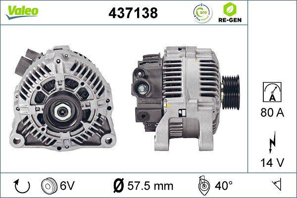 Valeo 437138 Generator