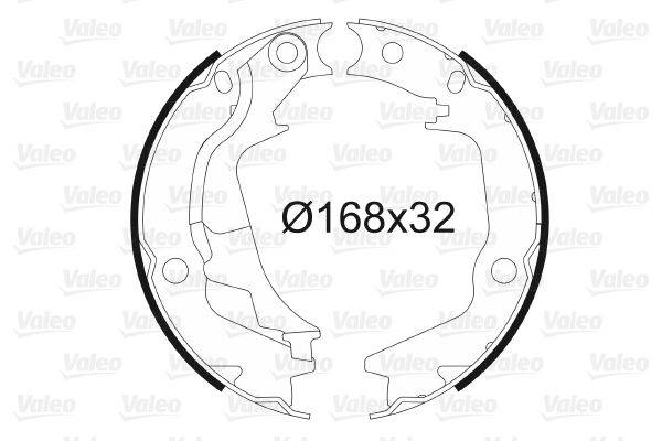 Valeo 564138 Bremsbackensatz, Feststellbremse