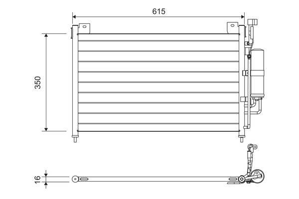 Valeo 814038 Kondensator, Klimaanlage