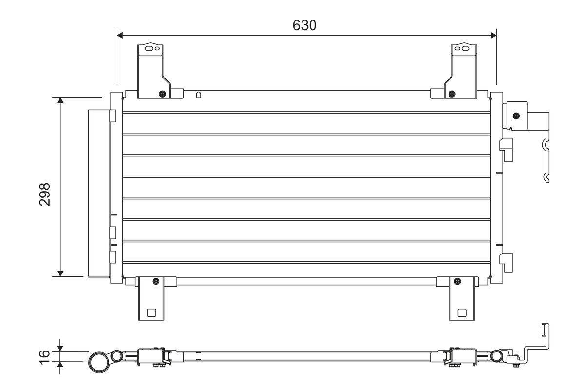 Valeo 822738 Kondensator, Klimaanlage