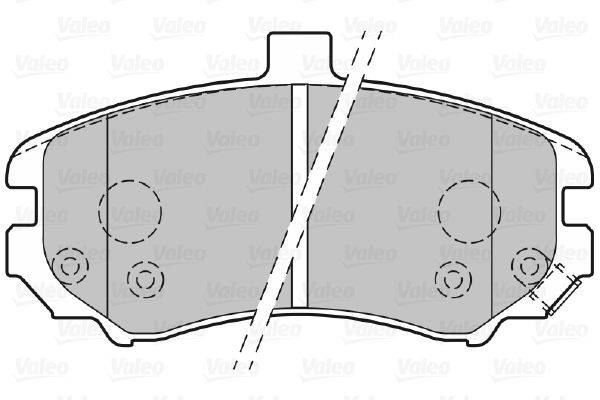 Valeo 301739 Bremsbelagsatz, Scheibenbremse