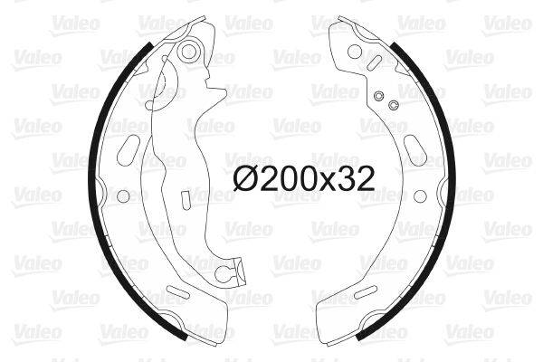 Valeo 564139 Bremsbackensatz