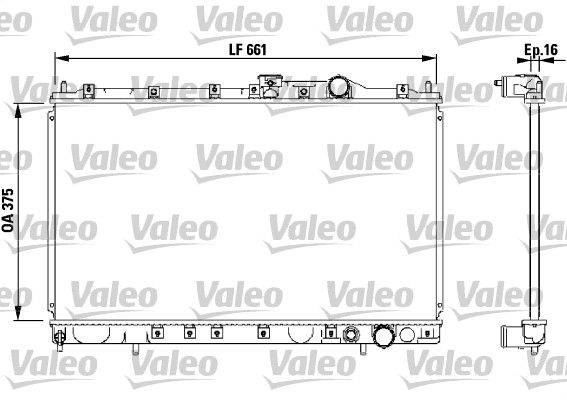 Valeo 732539 Kühler, Motorkühlung