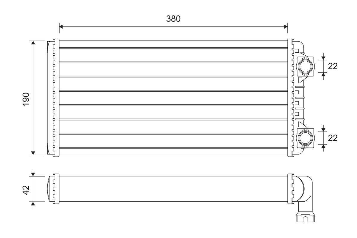Valeo 811639 Wärmetauscher, Innenraumheizung