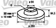 Valeo 187040 Bremsscheibe