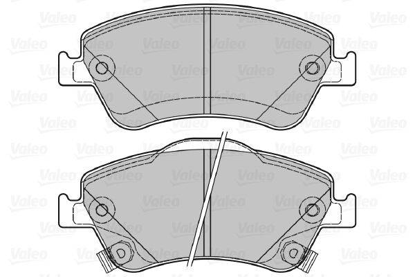 Valeo 601040 Bremsbelagsatz, Scheibenbremse