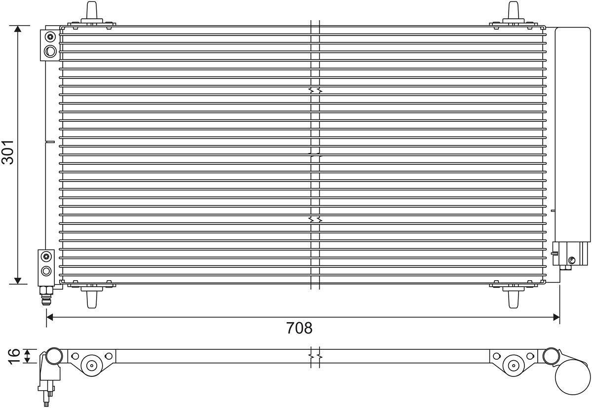 Valeo 817740 Kondensator, Klimaanlage