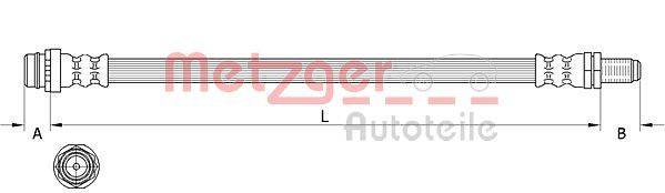 Metzger 4111642 Bremsschlauch