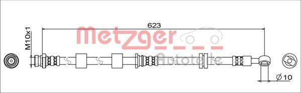Metzger 4111741 Bremsschlauch