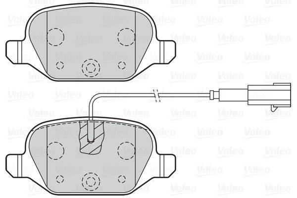 Valeo 302141 Bremsbelagsatz, Scheibenbremse