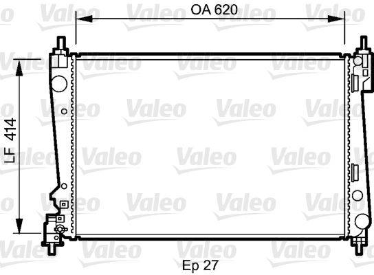 Valeo 735041 Kühler, Motorkühlung