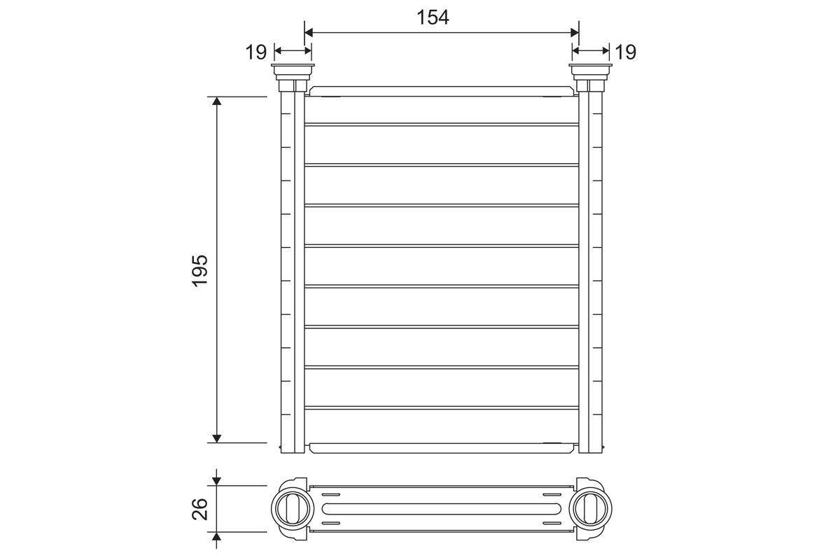 Valeo 811641 Wärmetauscher, Innenraumheizung