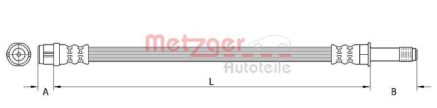 Metzger 4110442 Bremsschlauch