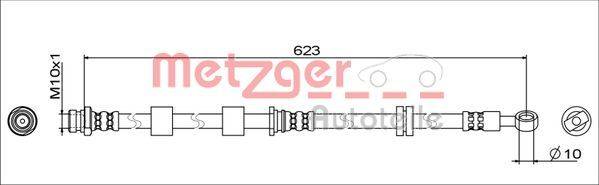 Metzger 4111742 Bremsschlauch